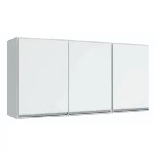 Armário Cozinha Branco Multiuso Cozinha Lavanderia Aéreo 3 Portas