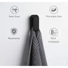 Gancho Suporte De Parede Com Travamento Automático Cabide Para Pendurar Pano e Toalha Para Banheiro e Cozinha