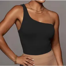 Blusa Regata Feminina Um Ombro Só Mula Manca