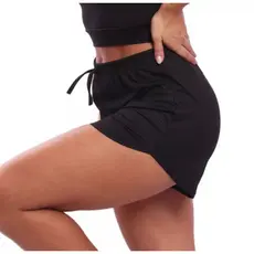 Short Feminino Malha Canelada Verão