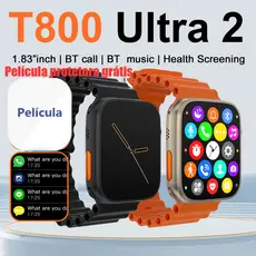 Smartwatch série original T800 Ultra 2.4 Hd 45mm grande tela Inteligente Digital Masculino Feminino