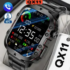 Smartwatch QX11de 2026, com tela de 1,73 NFC polegadas e chamada sem fio via Bluetooth