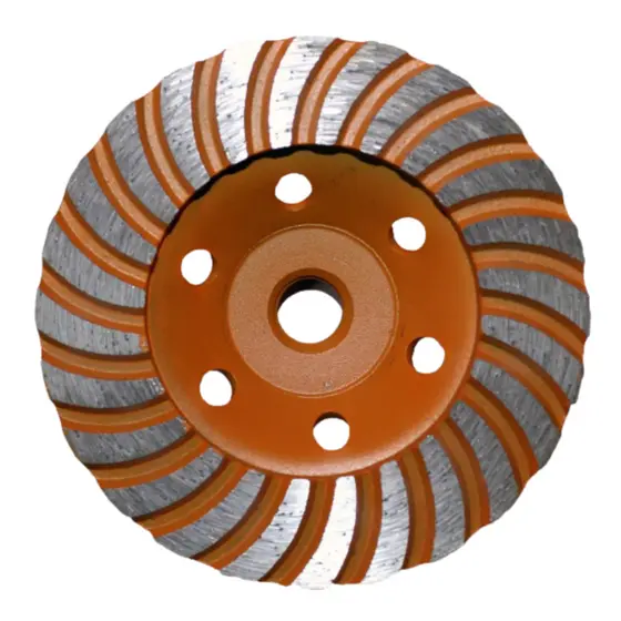 Disco Desbaste Rebolo Turbo Diamantado 115mm Com Rosca M14