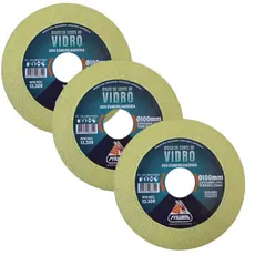 Kit 3 Discos De Corte Diamantado Vidro Espelho Porcelanato