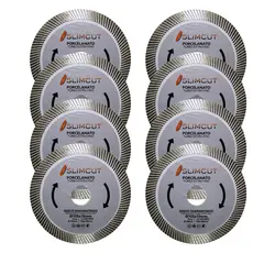 Kit 10 Discos Diamantado Porcelanato Extra Fino 105mm Turbo
