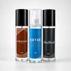 Trio Body Splash Masculino Kayak Essenciale e Malbeck 200ml Cada