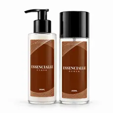 Kit Masculino Pós Banho Essencialle - Body Splash e Creme Hidratante