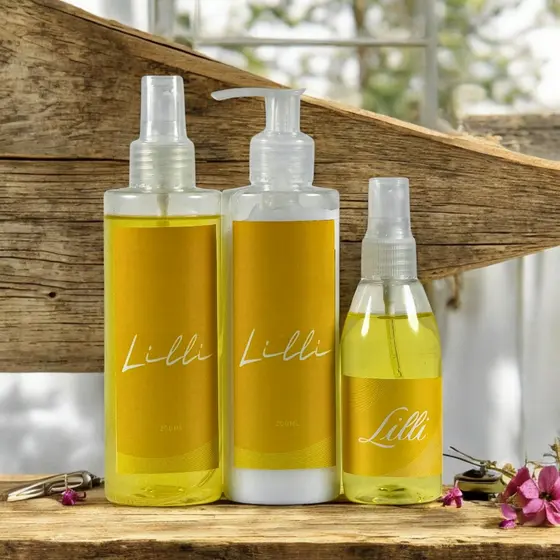 Trio Feminino Lilli com Body Splash, Creme Hidratante e Mini Colônia