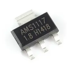 10X Regulador De Tensão Ams1117 1.2V, 1.8V, 3.3V, 5V, ADJ 1a Kit C/ 10 Unidades
