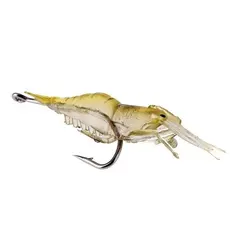 Camarão Minhoca Macio Atrai Isca Artificial Com Ganchos 10pcs 45pcs 4cm Para Pesca