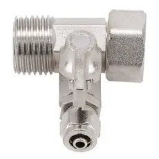 Tee Adaptador de Água 1/2" x 1/4" com Válvula de Esfera – Para Filtros e Purificadores