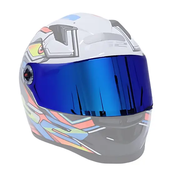 Viseira Capacete Ls2 Ff358 Helt Estrada Revo Azul
