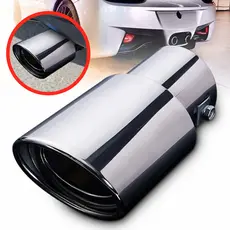 Ponteira Escapamento Aço Inox Saída 3 Polegadas Universal Esportiva Automotivo modelo direto