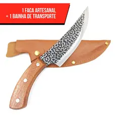 Faca Artesanal Churrasco afiada Desossa Cozinha Forjada à Mão Aço Inox personalizado
