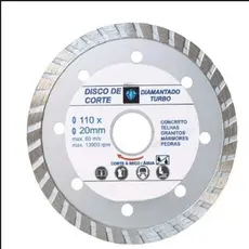 Disco Diamantado Turbo 110mm x 20mm Corte Granito Concreto Cerâmica Esmerilhadeira
