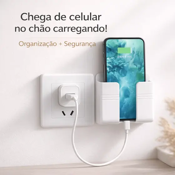 Suporte Multiuso De Parede Para Celular e Controle Remoto