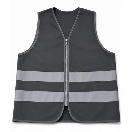 Colete Refletivo Cinza (diaristas Shopee, entregadores ou centros logísticos).
