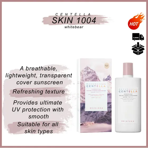 5.5skin1004 MADAGASCAR CENTELLA Creme Solar Tinto Poremizante 50ML