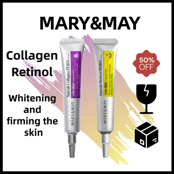 Creme De Retinol De Maria & May-PDRN + Colágeno + Ceramida-Hidrata E Firme-Pele Toda Sensível-15ml