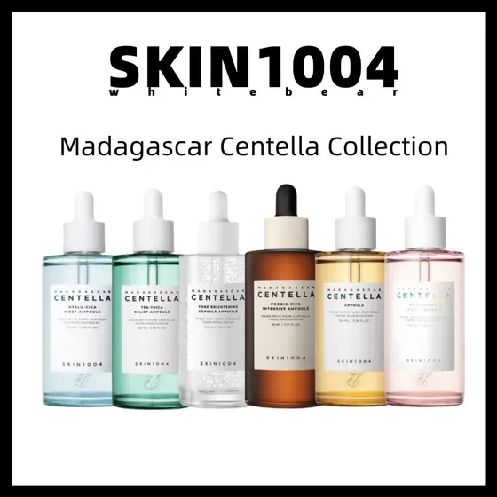 5.5 [SKIN1004] Coleção De Ampolas Madagascar Centella/Antienvelhecimento + Firmador/Radiância/Calmante/Redução De Vermel