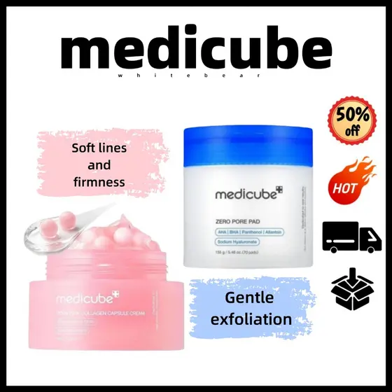 6.6medicube Creme de Colágeno PDRN | Elixir de Ovo de Peixe | 2,0 Reparação | Exfoliação | Anti-Envelhecimento