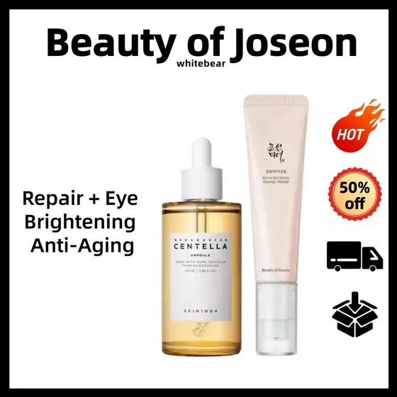 5.5 [Beleza De Joseon] Creme Rejuvenescedor Para Olhos Ginseng 30 ml E Skin1004 Madagascar Centella Ampola 100ml/Reparaç