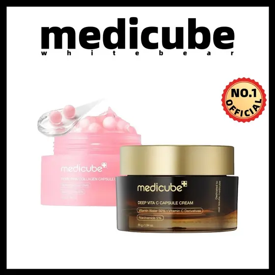 5.5 Creme Cápsula De Colágeno Rosa PDRN-Vita C Profundo | Iluminador Luz De Sinalização