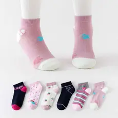 Kit Ate 24 Pes Meia Infantil Menino Feminino 75% Algodao de Criança 1 a 9 anos 6810 MEIA