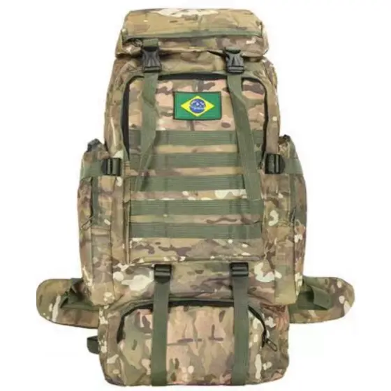 Aventura sem Limites: Mochila Cargueira 80L Impermeável para Trilha e Camping/8535