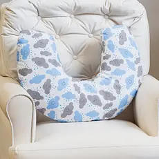 Almofada De Amamentação Enchimento Removível Lavável Conforto Apoio Bebê Mãe Multifuncional Prática Higienização Fácil