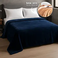 Manta Casal Microfibra 180x220cm Cobertor Aveludado Quente Macia Inverno Sofá Cama 100 Poliéster Toque Suave Confortável