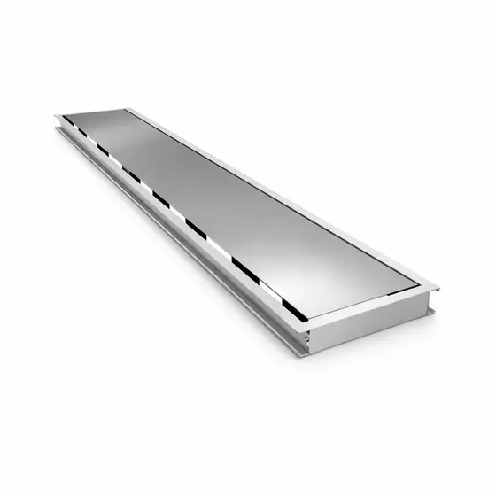 Ralo Linear Invisível 10x20cm Grelha Inox Oculto Pequeno Lavabo Banheiro Compacto - Linha Mariana