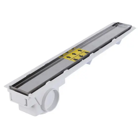 Ralo Linear Invisível 6x31cm Canto Oculto Para Box Banheiro Alta Vazão Anti Odor