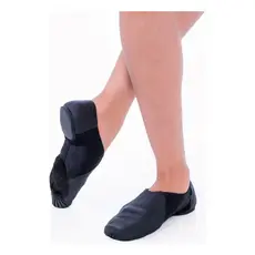 Botinha De Jazz Em Couro E Neoprene, Botinha Jazz em Couro Promoção, Botinha Jazz Preta