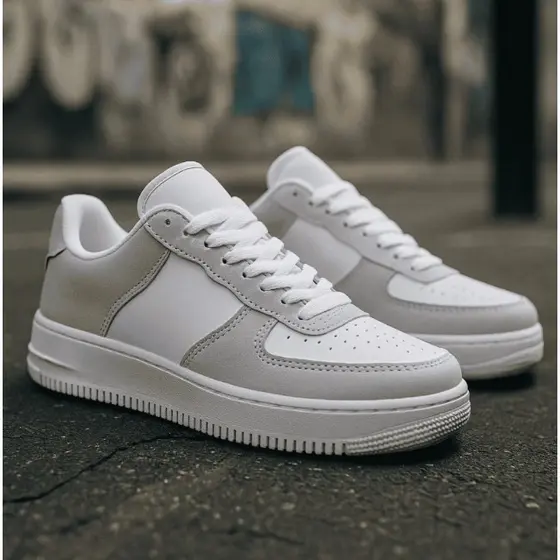 Tênis Feminino Casual Cinza Caramelo Conforto Estilo Dia a Dia
