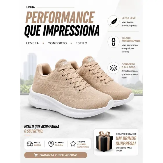 Tênis Feminino  confortavel Diker Esportivo Caminhada Academia envio rapido barato + brinde