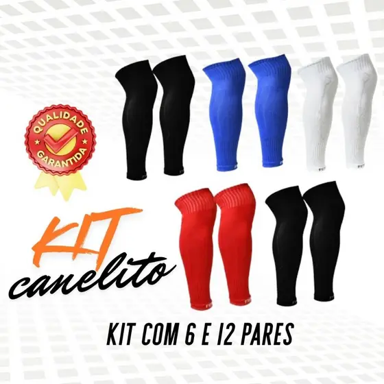 Kit 6 -12 Pares Meião Canelito Profissional Altíssima Qualidade Canelito