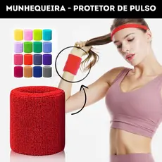 Kit de 30 Munhequeira Toalha Pulso Algodão Unissex Masculino Feminino Tênis Academia