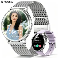 FILIEKEU relógio smartwatch feminino Chamada Bluetooth À prova d'água esportivo smartwatch relogio redondo