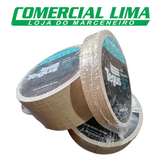 Fita de Borda Carvalho Malva 22 35 64 mm 20M para MDF Acabamento Móveis Planejados Cozinha PVC
