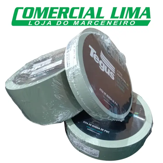 Fita de Borda Verde Jade 22 35 64 mm ( 20M )  para MDF Acabamento Móveis Planejado Cozinha PVC