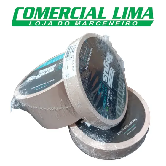 Fita de Borda Sal Rosa 22 35 64 mm 20M para MDF Acabamento Móveis Planejado Cozinha PVC