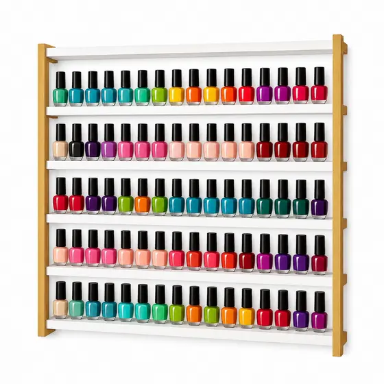 Esmalteira Em Metal Resistente E Espaçoso 300 Esmaltes Para Manicure E Pedicure Salão De Beleza Spa