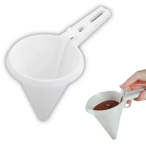 Funil Dosador de Massa Cupcake e Bolo Dispenser Confeitaria Profissional com Controle de Fluxo