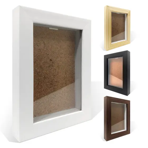 Moldura Caixa Alta 10x15 com Vidro para Quilling, Bordados, Scrapbook e Porta Retrato 1,5cm