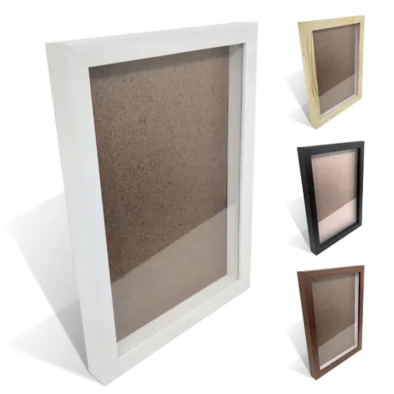 Moldura Caixa Alta 15x21 com Vidro para Quilling, Bordados, Scrapbook e Porta Retrato 1,5cm