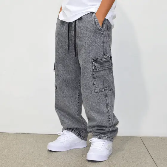 Calça Cargo Masculina Juvenil Estonada 8 a 16 Anos