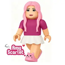 Boneca Roblox Articulado de Vinil Amy Scarlet Algazarra