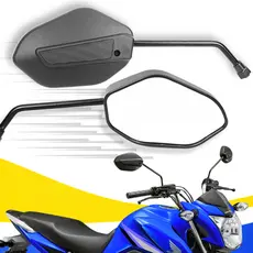 Par Retrovisor Moto Honda Cg Titan Fan Start 125 150 160 Universal Modelo Original Honda 10mm