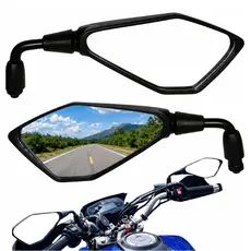 Retrovisor Kawasaki Z400 Haste Curta 90 Graus Titan Fan Xre 300 CB Twister 250 Pop Rosca 10mm Honda